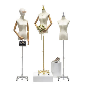 หุ่นแบบมีล้อสำหรับผู้หญิงแขนยืดหยุ่นแบบบูติกวินเทจของผู้หญิงขาตั้งบนล้อ - Product Image 5