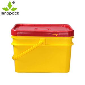 Prix de gros du matériau PP de qualité alimentaire du fabricant logo personnalisé seau rectangulaire multifonctionnel de 20L - Product Image 1