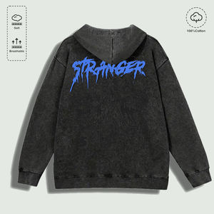 เสื้อฮู้ดกราฟิกหลายสีผ้าฝ้าย100% ล้างแล้ว "กระดูกซี่โครงโครงกระดูกคนแปลกหน้าไม่มีความกล้าไม่มีสง่า" - Product Image 6