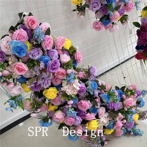 Bouquet de mariée SPR décorations de plantes artificielles fleur décorative plantes en gros soie plastique fournitures de mariage décoration - Product Image 6