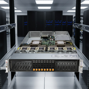 เซิร์ฟเวอร์แบบติดตั้งบนแร็ค SYS-222HA-TN 2U พร้อมโปรเซสเซอร์ Intel Xeon 6 ตัว รองรับ DDR5 และ GPU สำหรับ AI เหมาะสำหรับองค์กร - Product Image 1