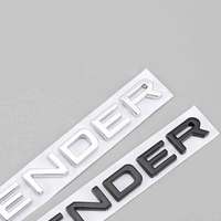 Autocollants 3D en lettres ABS pour le coffre arrière, le capot avant, le capot de voiture, pour Land Rover DEFENDER, accessoires d'emblème Defender