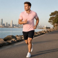 Polo léger pour homme, anti-transpiration, séchage rapide, respirant, vêtements de sport pour le golf et le tennis, design personnalisé OEM, logo, polo pour homme