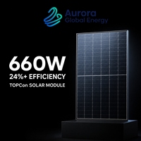 Panneau solaire 660W avec une conception de module innovante pour une capacité de conversion d'énergie améliorée