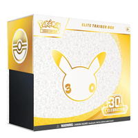 Pre-ordenar Caja de Entrenador Élite de la 30ª Celebración de TCG, Exclusiva del Pokémon Center, Sellada de Fábrica en EE. UU., Caja Coleccionable del Juego de Cartas Intercambiables