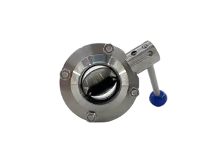 Manual Butterfly Valve Stainless Steel Welding Sanitary Manual Price Butterfly Valve