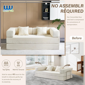 <span class=keywords><strong>Divano</strong></span> Letto Modulare Unisofa in Tessuto Corduroy con Massaggio e Imbottitura in Schiuma per Soggiorno, Hotel e Camera da Letto - Product Image 5