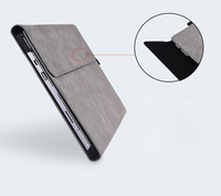 Étui en cuir noir universel pour tablette Microsoft Surface Pro 4 / 5 / 6 / 7, 12,3 pouces, avec clavier