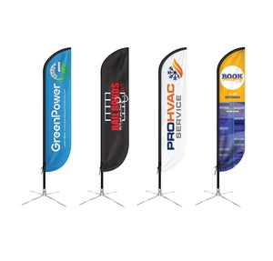 Pequeño MOQ Banner volador al aire libre Promoción Impreso personalizado Publicidad Pluma Bandera en forma <span class=keywords><strong>de</strong></span> lágrima <span class=keywords><strong>Bali</strong></span> Bow Beach Flag - Product Image 6