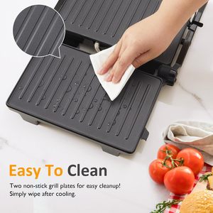 Non Stick Coating Commercial Dual Breakfast Electric Contact <b>Grill</b> Panini Smokeless Steak Machine BBQ Electric <b>Grill</b> - Product Image 6