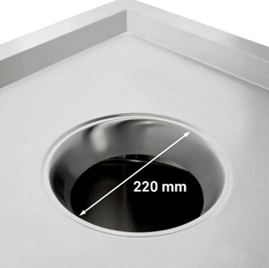 Poubelle de restaurant en acier inoxydable pour restauration rapide, équipement de cuisine, fabrication en acier pour cuisine commerciale, fournitures pour restaurants et hôtels - Product Image 5