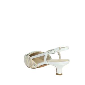 Scarpe con Tacco Slingback da Donna Marco Tozzi Bianco Beige 2-29503-44 Punta Affusolata - Product Image 2