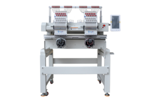 เครื่องปักคอมพิวเตอร์ XTEK-1202 แบบสองหัว 12 เข็ม ความเร็ว 1000 รอบต่อนาที ความแม่นยำสูง 400*500 มม. สำหรับปักหมวก เสื้อยืด ผ้าเรียบ/เสื้อผ้า - Product Image 3