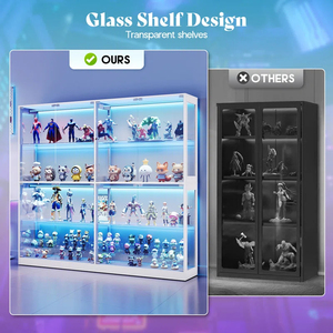 <span class=keywords><strong>Vitrina</strong></span> con Luz LED, <span class=keywords><strong>Vitrina</strong></span> de Vidrio para Tienda, <span class=keywords><strong>Vitrina</strong></span> para Exhibición de Figuras de Acción, Estante de Exhibición Transparente, <span class=keywords><strong>Vitrina</strong></span> de Piso DR571 - Product Image 3