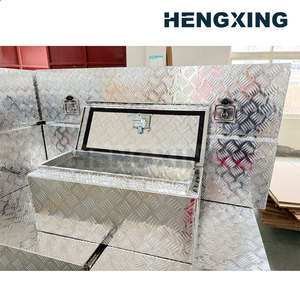 Boîte à outils en aluminium 780*360*310MM <span class=keywords><strong>pour</strong></span> camionnette, remorque, camping-car, ouverture par le haut, portable, en aluminium à motif damier - Product Image 3