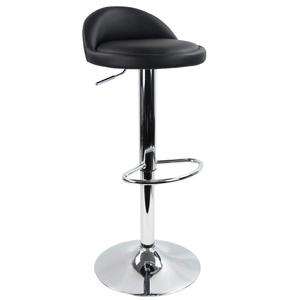 Chaise <span class=keywords><strong>de</strong></span> <span class=keywords><strong>bar</strong></span> à dossier haut au design moderne, pivotante et réglable, en similicuir PU, pour la maison, la cuisine, l'extérieur, l'hôtel, la salle à manger - Product Image 1