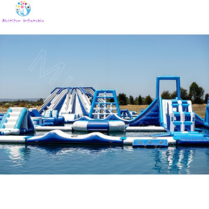 Isla inflable de parque acuático flotante gigante personalizable fabricada para ocasiones marítimas - Product Image 4