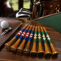 Tees de golf en bois/bambou personnalisés avec logo OEM, accessoires de golf écologiques et durables, vente en gros directe usine