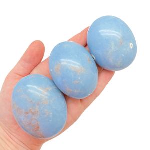 Wholesale CrystaHola Polished Natural Blue Angel <b>Ornaments</b> Worry Art Bulk Stone Crafts Eco-Friendly High Quality Fashion Trend - Product Image 3