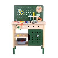 Jouets d'atelier en bois pour enfants, console de réparation, table de jeu, tournevis, marteau, clé à molette, jeu de simulation