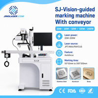 Machine de marquage laser Fiber MAX JPT à grande vitesse avec alimentation automatique, vision CCD, ligne de convoyage en ligne, impression de codes QR, de dates et de logos