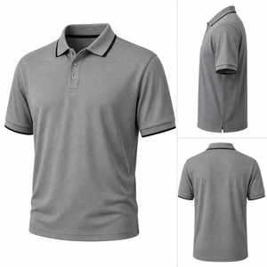 Custom Logo <b>Mens</b> <b>Polo</b> <b>Shirt</b> Plus Size Cotton Short <b>Sleeve</b> Golf <b>Shirt</b> for Branding Work Uniforms or Team and Event Outfits - Product Image 3