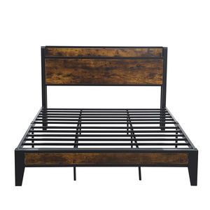 Modern Stainless Steel Double <b>Bed</b> Light Luxury Metal Antique Vintage for Bedroom - Product Image 3