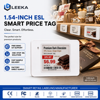 LEEKA - Etiqueta Electrónica de Precio Digital con Pantalla de Tinta Electrónica de 1.54 Pulgadas, Bluetooth, Números BWRY, para Tiendas de Abarrotes, OEM, ODM, CE, FCC, RoHS
