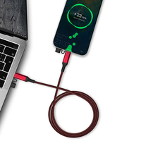 Nouveauté 60W 3A Nylon Tressé Durable 1M 2M Charge Rapide Type C à Type C Câble de Données pour Téléphones Portables.