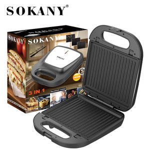 <span class=keywords><strong>Sandwichera</strong></span> <span class=keywords><strong>Sokany</strong></span> 256 de Marca Premium, Venta Directa de Fábrica, Máquina para Desayunos, Parrilla Eléctrica Antiadherente - Product Image 2