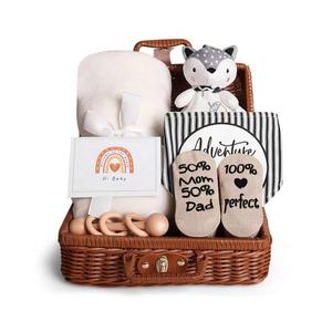 2024 Newborn <strong>Set</strong> Cute Bear Print Milestone Muslin Swaddle Blanket <strong>Babies</strong> <strong>Bedding</strong> Pouch New Born <strong>Baby</strong> Box Gift <strong>Set</strong> - Product Image 4