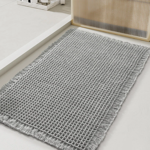 <span class=keywords><strong>Tapis</strong></span> <span class=keywords><strong>de</strong></span> bain en tissu gaufré FIGOO - Haute qualité, sortie d'usine, lavable en machine, super absorbant - Product Image 6