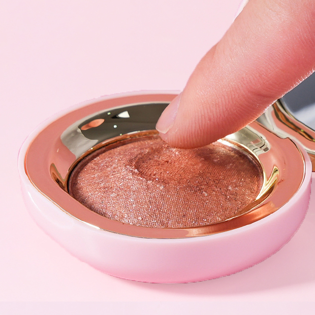 Moisturizing High Pigment Face Bronzer Pressed Highlighters Makeup Cheek Tint Blusher Palette Private Label Vegan Cream Blush