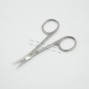 Private Label Super Sharp Stainless Steel Eyelash Extension <b>Scissors</b> Straight Blade with Blunt Tip for Beauty <b>Manicure</b> <b>Scissors</b> - Product Image 3
