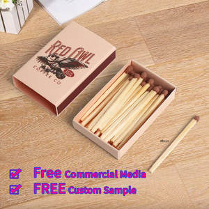 Custom Hotel Color Matching Safety Matches Box White Match Head 25pcs Personal Logo Paper Material Custom <strong>Car</strong> Cigarette Box - Product Image 2