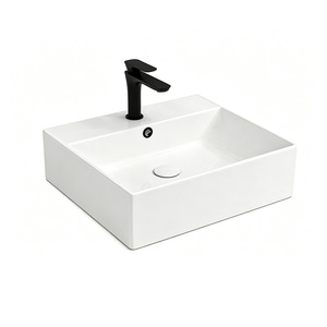 1280 ° Lavabo de salle de bain en céramique OEM disponible, résistant aux fissures, facile à nettoyer - Product Image 1