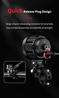 Ferei MT30V2 Phare auxiliaire de moto à 4 lentilles, projecteur intelligent en alliage, système d'éclairage avant/arrière, garantie 2 ans