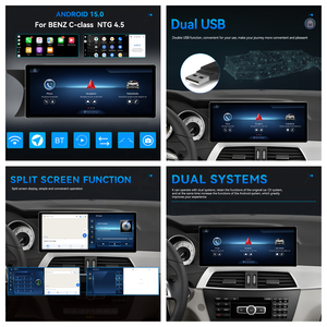 Podofo 10.25'' Android Car 8 Core 6+128G Wireless CarPlay/Android Auto/GPS/WIFI for NTG4.5 Benz C-Class 2011-2014 Bulk <strong>Supplier</strong> - Product Image 3