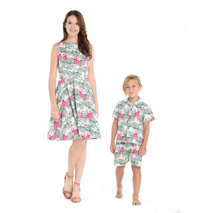 Collection <span class=keywords><strong>de</strong></span> mode personnalisée, tenues maman et moi imprimées, robes <span class=keywords><strong>de</strong></span> maman et t-<span class=keywords><strong>shirt</strong></span> pour garçon, tenues assorties pour la famille d'été - Product Image 4