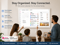 Layar Kalender Pintar 15.6 Inci yang Dipasang di Dinding dengan 2+32GB, WiFi Ganda, Sinkronisasi Kalender, dan Manajemen Waktu Cerdas