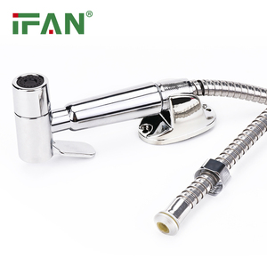 IFAN Factory Electroplate <strong>Direct</strong> Sell Head Shower Hose and Card Suction Kit 1/2&quot; * 1.2M <strong>Bathroom</strong> Box-packed Bidet Sprayer Set