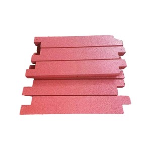 Borde de <span class=keywords><strong>Caucho</strong></span> Reciclado para Área de Juegos en Jardín, Borde de <span class=keywords><strong>Caucho</strong></span> para Césped Compatible con Cortacésped - Product Image 1