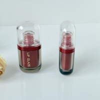 Contenant de brillant à lèvres de luxe de haute qualité, emballage personnalisé, tube double pour brillant à lèvres, tube vide pour gloss à lèvres avec petit pinceau