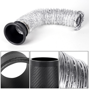 Vente en gros de prises d'air en fibre de carbone texturée, conduits d'<span class=keywords><strong>admission</strong></span> d'air circulaires, cornes d'<span class=keywords><strong>admission</strong></span> d'air carrées pour la modification automobile - Product Image 4