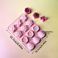 Moule à gâteau en silicone personnalisable Candyer en forme d'abeille et de fleur, antiadhésif, sans BPA, pour mousse et décoration