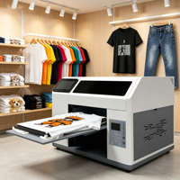 Imprimante DTG entièrement automatique Reeleyin Smart A3 avec écran tactile AI H5, encre de revêtement textile multicolore pour impression directe sur vêtements