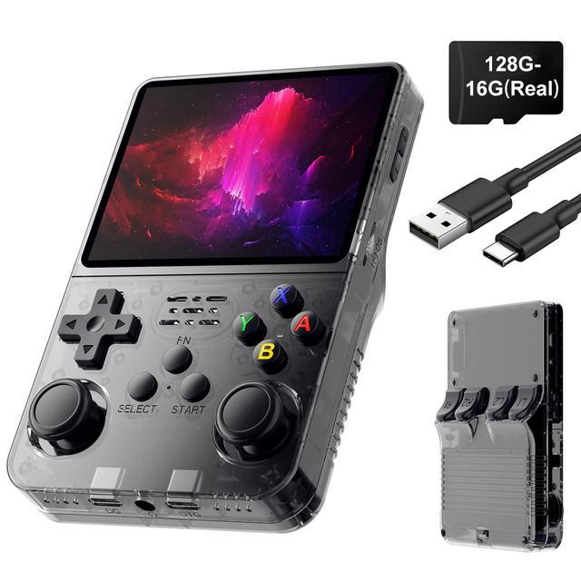HX Portable Retro Game Console Handled Gaming Console Mini Gaming Console Video Consol Game Game Console Emulator R36S