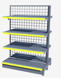 Étagère de supermarché de vente au détail d'épicerie de haute qualité étagère de magasin étagère de supermarché gondole en métal réglable - Product Image 1