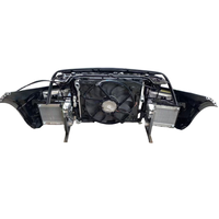 Kit de calandre de pare-chocs avant pour BMW M2 F87, modèle 2016-2021, avec feux antibrouillard, ensemble ABS, condenseur et ventilateur électronique - Noir