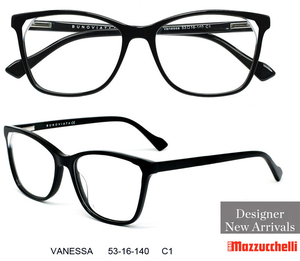 <span class=keywords><strong>Gafas</strong></span> <span class=keywords><strong>de</strong></span> acetato cuadradas Mazzucchelli para mujer, montura 53-16-140, con patillas decoradas <span class=keywords><strong>de</strong></span> diseño y lentes anti luz azul - Product Image 3